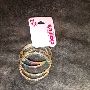 Claire's girl multi color bracelets